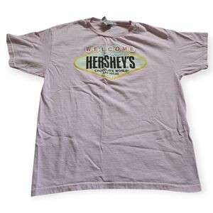 Hershey Pink Short Sleeve Tee Soft Cotton Comfort